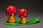 Catalin Bakelite Figural ”Mushroom” Salt & Pepper Shakers Rare